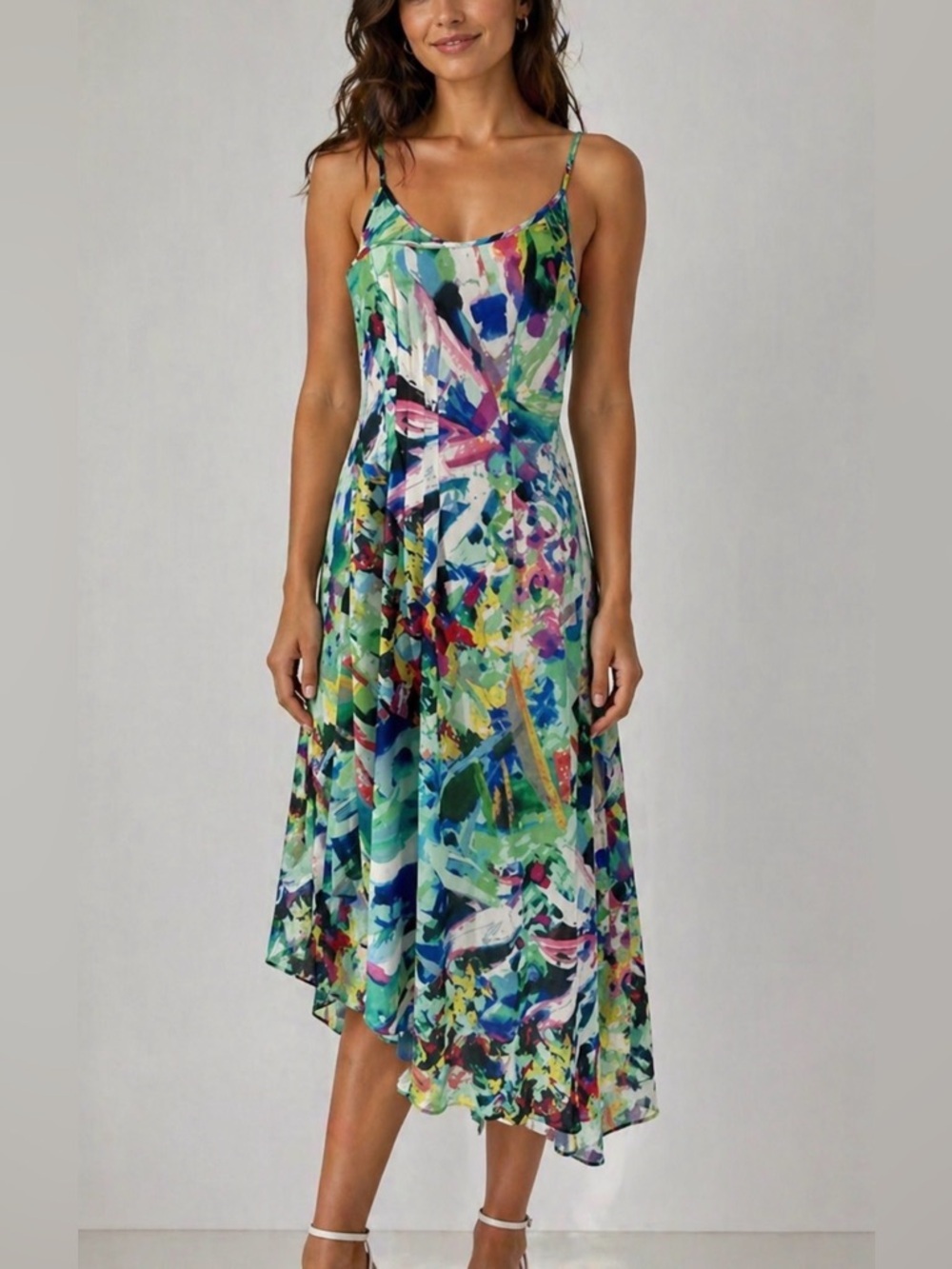 Ainsley - Pleated Asymmetric Dress